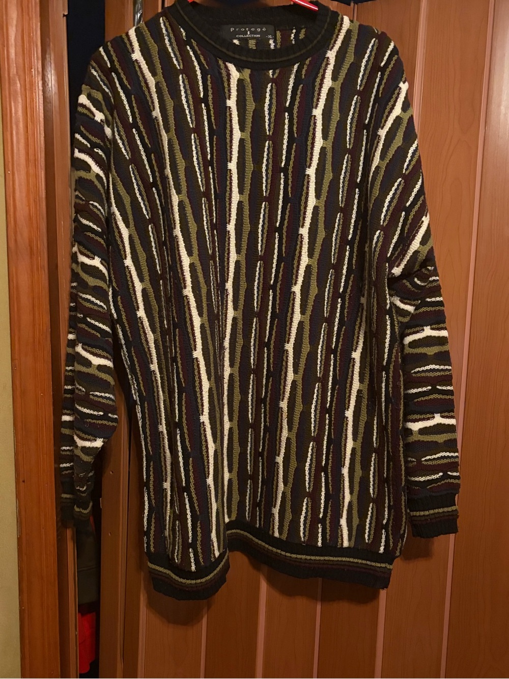 90s Protege Men's Vintage COOGI Carlo Colucci Style 3d Knit Sweater XL